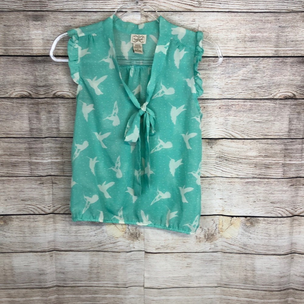 Eyelash Couture Sleeveless Blouse